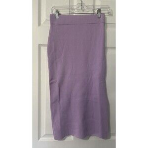 The Drop Women’s Vera Slim Side Slit Midi Sweater Skirt Size XS Light Purple NWT